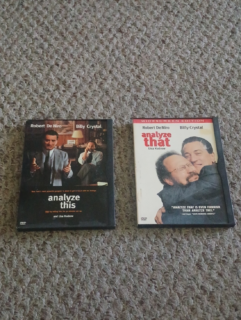 Analyze This And Analyze That DVDs Set — Black and White Covers